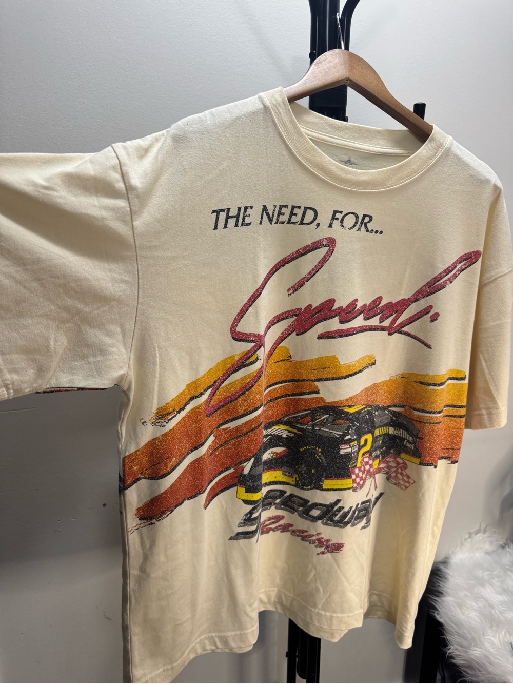 Speedway Racing Graphic Tee - Cream - Picture 3 of 6